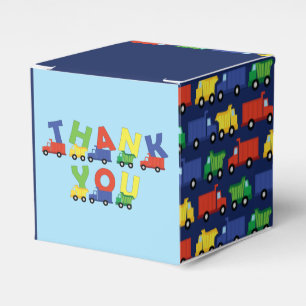 Construction Truck Baby Shower Favor Boxes