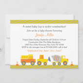 Construction Truck Baby Shower Invitation (Front)