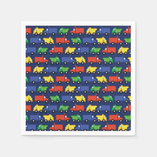 Construction Truck Baby Shower Napkins