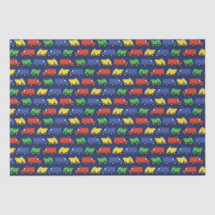 Construction Truck Baby Shower Tissue Paper