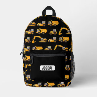 Construction Truck Backpack for Boys - Personalize