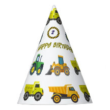 Construction Truck Birthday Cap