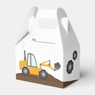 Construction Truck Birthday  Favor Boxes