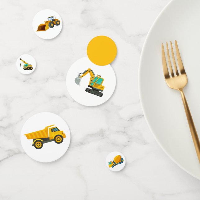 Construction Truck Birthday Party Decoration Confetti (Group)