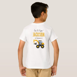 Construction Truck Birthday   Personalized Décor T-Shirt