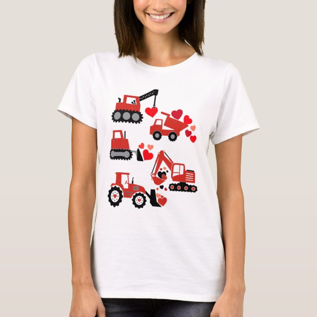 Construction Truck I Dig You Funny Kid Boy Toddler T-Shirt (Front)