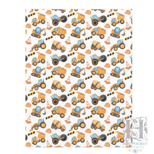 Construction Truck Scrapbook Paper