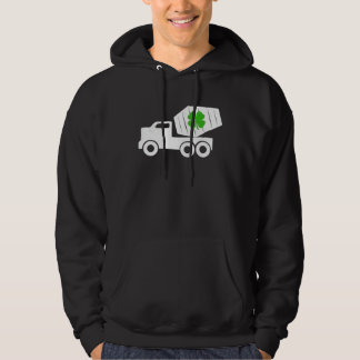 Construction Truck St Patrick s Day Shamrock Kids Hoodie