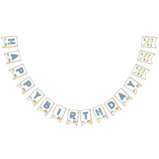 Construction Trucks Birthday Party Bunting Flags