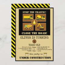 Construction Trucks | Boys Themed Birthday Party