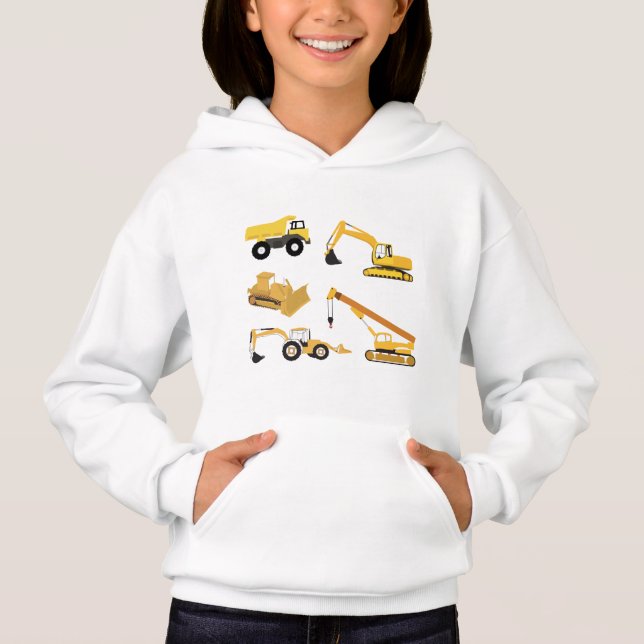 Construction Trucks Hoodie (Front)