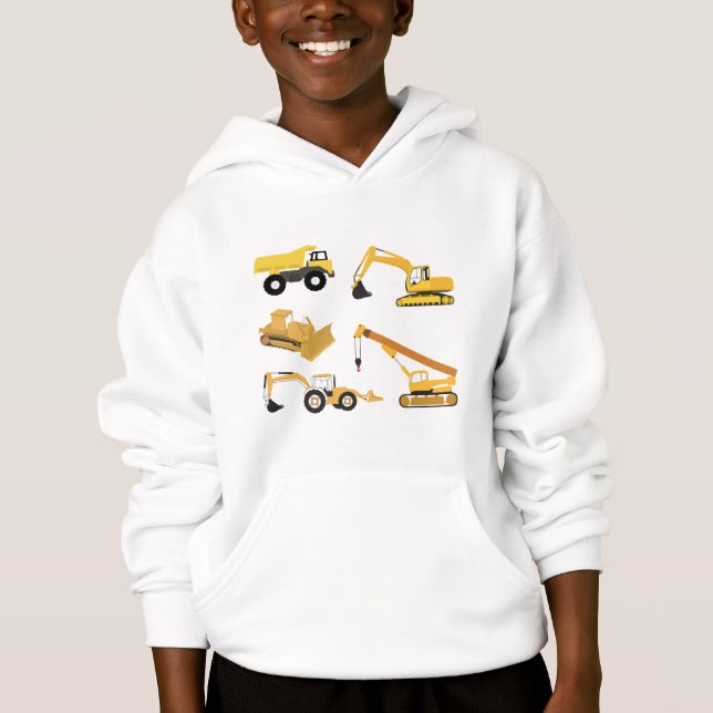 Construction Trucks Hoodie (Front)
