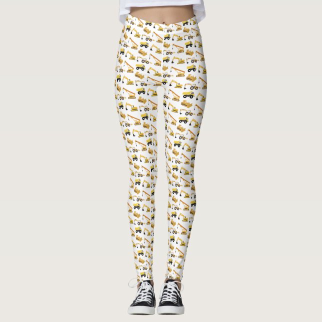 Construction Trucks Leggings (Front)
