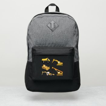 Construction Trucks Port Authority® Backpack by idovedesign at Zazzle
