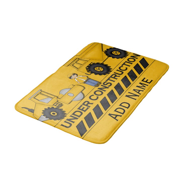 Construction Trucks Room Rug Mat Home Decor Zazzle