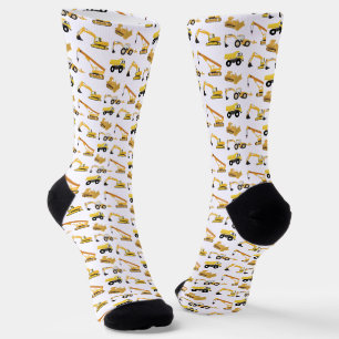Construction Trucks Socks