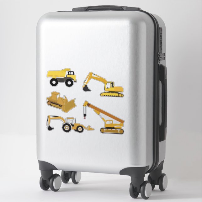 Construction Trucks Sticker (Suitcase)