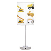 Construction Trucks Table Lamp (Back)