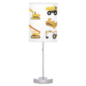 Construction Trucks Table Lamp (Front)