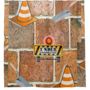 Construction under shower curtain