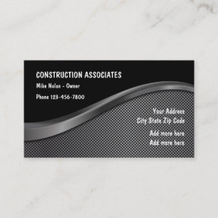 Construction Unique Design Business Card