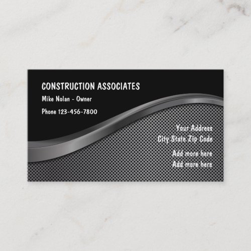 Construction Unique Design Business Card