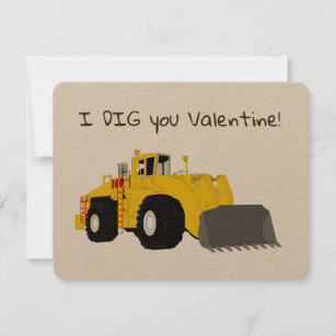 Construction Valentine Holiday Card