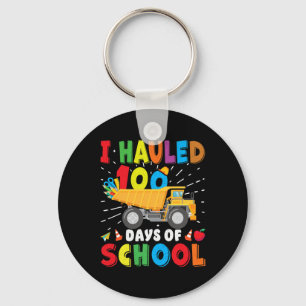 Construction Vehicle 100 Days Of School Apparel Du Keychain