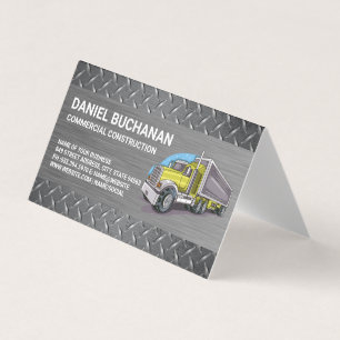 Construction Vehicle Big Rig Truck Driver Business Card