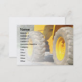 construction vehicle business card (Front/Back)