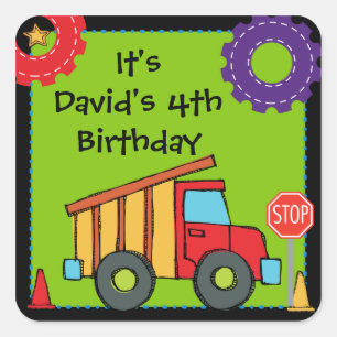Construction Vehicle Dump Truck Custom Stickers