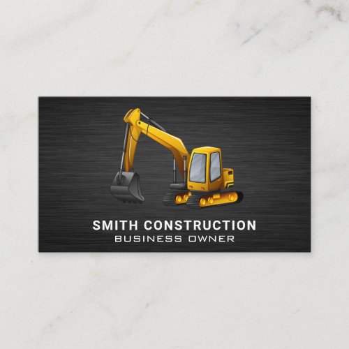 Construction Vehicle  Earth Digger  Business Card