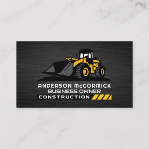 Construction Vehicle   Earth Digger   Developer Business Card