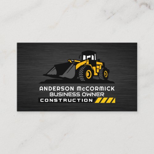 Construction Vehicle  Earth Digger  Developer Business Card