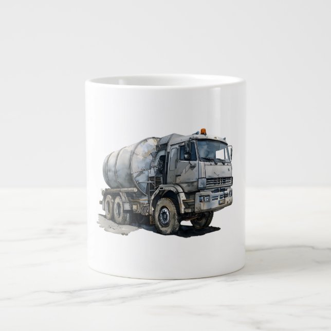 Construction Vehicle Giant Coffee Mug (Front)