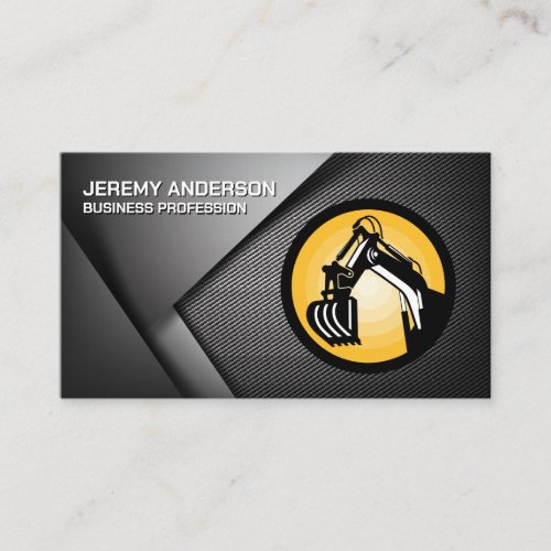 Construction Vehicle  Heavy Machinery Business Card