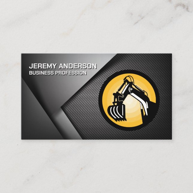 Construction Vehicle | Heavy Machinery Business Card (Front)