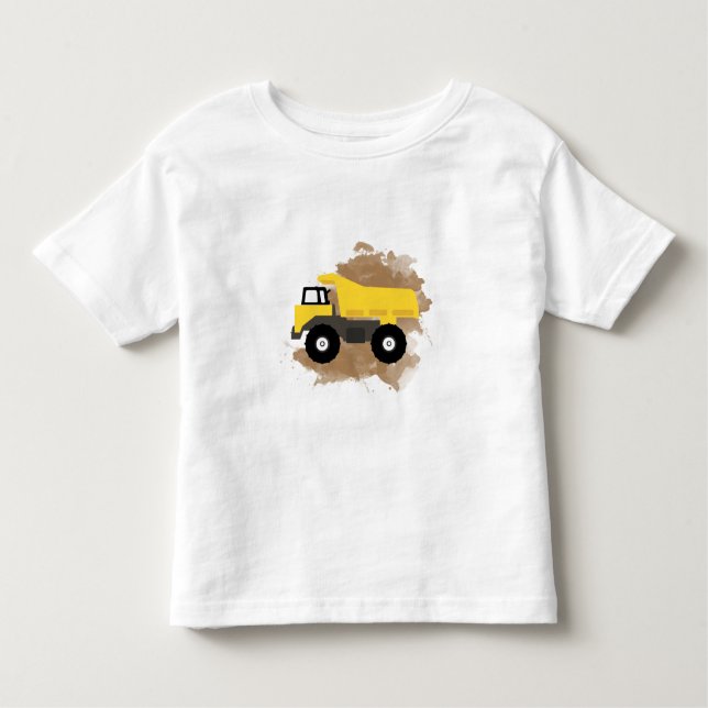 Construction Vehicle Mud  Toddler T-shirt (Front)