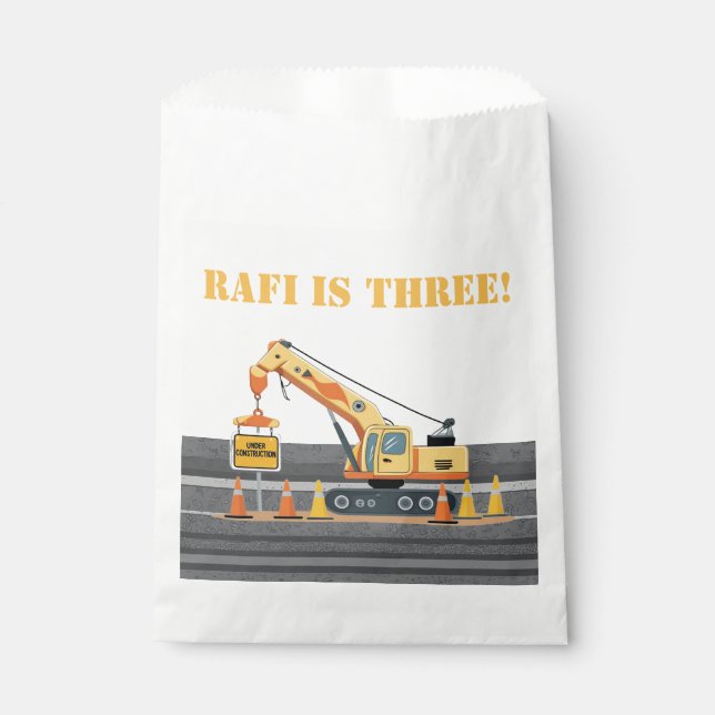 Construction vehicle upsherin crane  favor bag (Front)