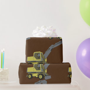 Construction Vehicle Wrapping Paper
