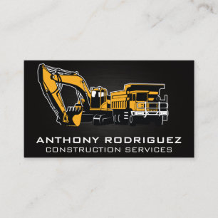 Construction Vehicles Property Developers Business Card