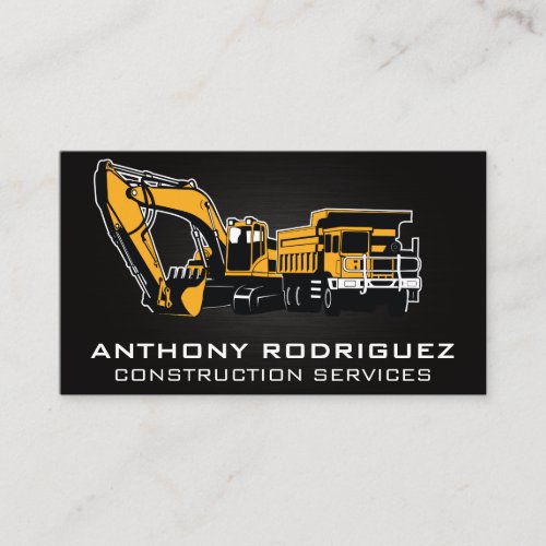 Construction Vehicles  Property Developers Business Card