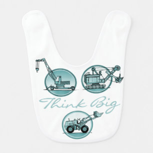 Construction Vehicles Think Big Bib