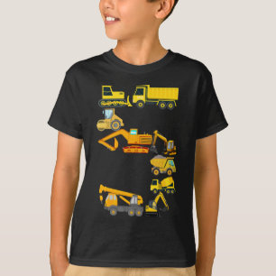 Construction Vehicles Trucks For 5 Five Year Old T-Shirt