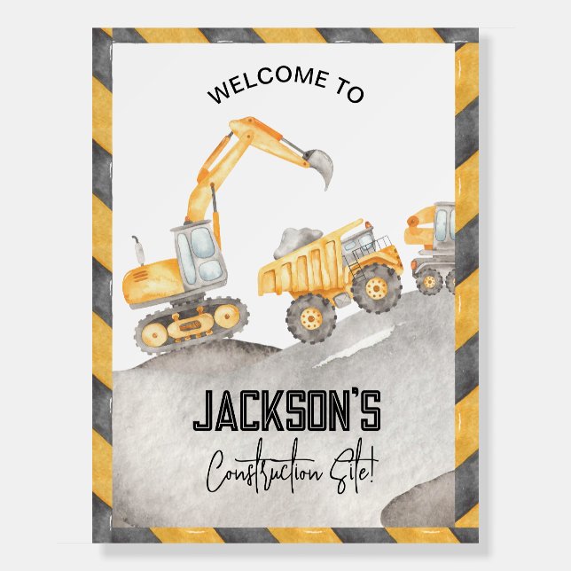 Construction Welcome Sign  (Front)