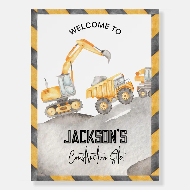 Construction Welcome Sign | Zazzle