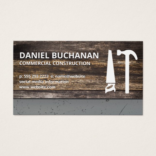 Construction | Wood Scratched Metallic (Front)