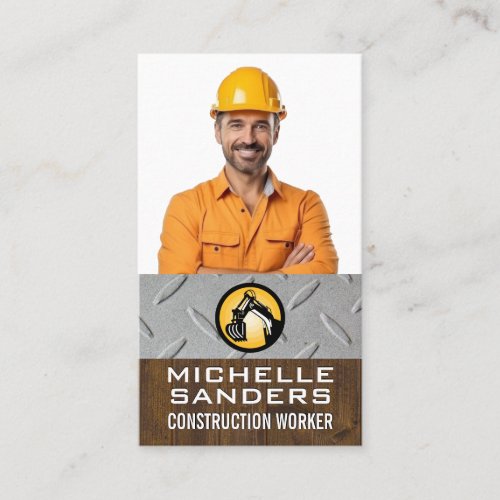 Construction Worker | Blue Collar | Contractor Business Card