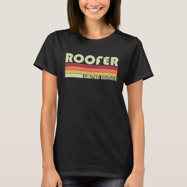 Construction Worker Coffee Beer Roofing Tools Roof T-Shirt (Front)