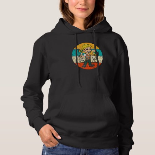 Construction Worker Construction Site Building  Vi Hoodie